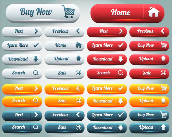 ボタン コレクション 03 購入 ダウンロード アップロード 検索 ボタン 無料ベクター素材サイトのサシアゲル